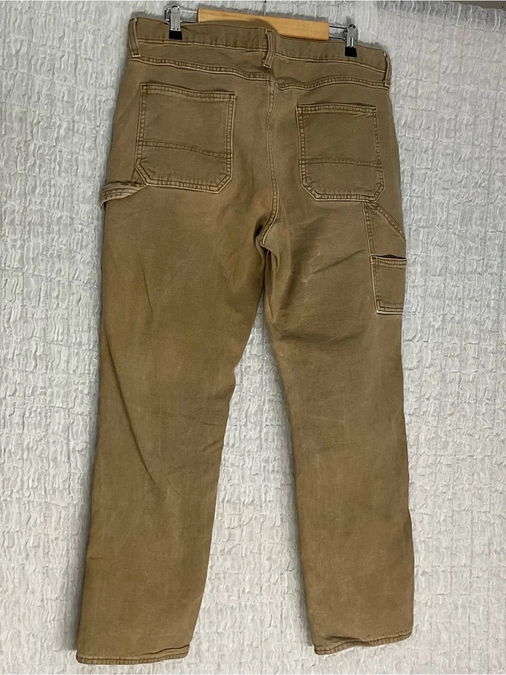 Old Navy Men’s 36x30 Straight Built-In Flex Carpenter Utility Pants Brown